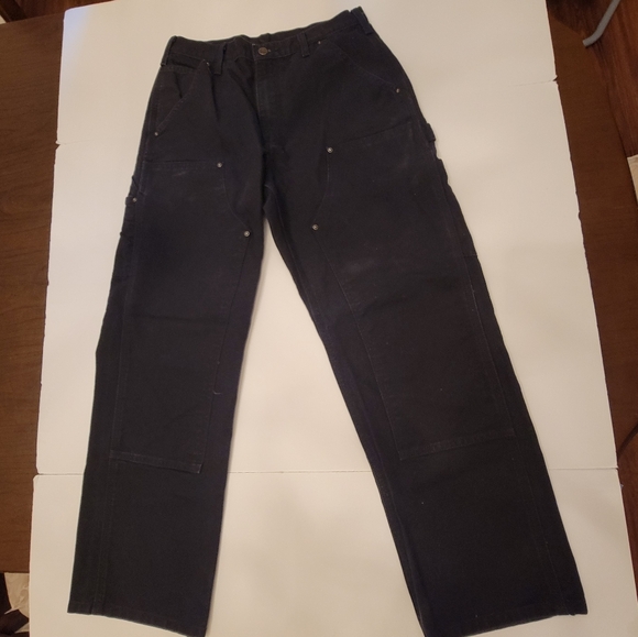 Carhartt Loose Straight Washed Duck Double-Front Jeans Black B136 Men's 30x29 - Picture 3 of 16